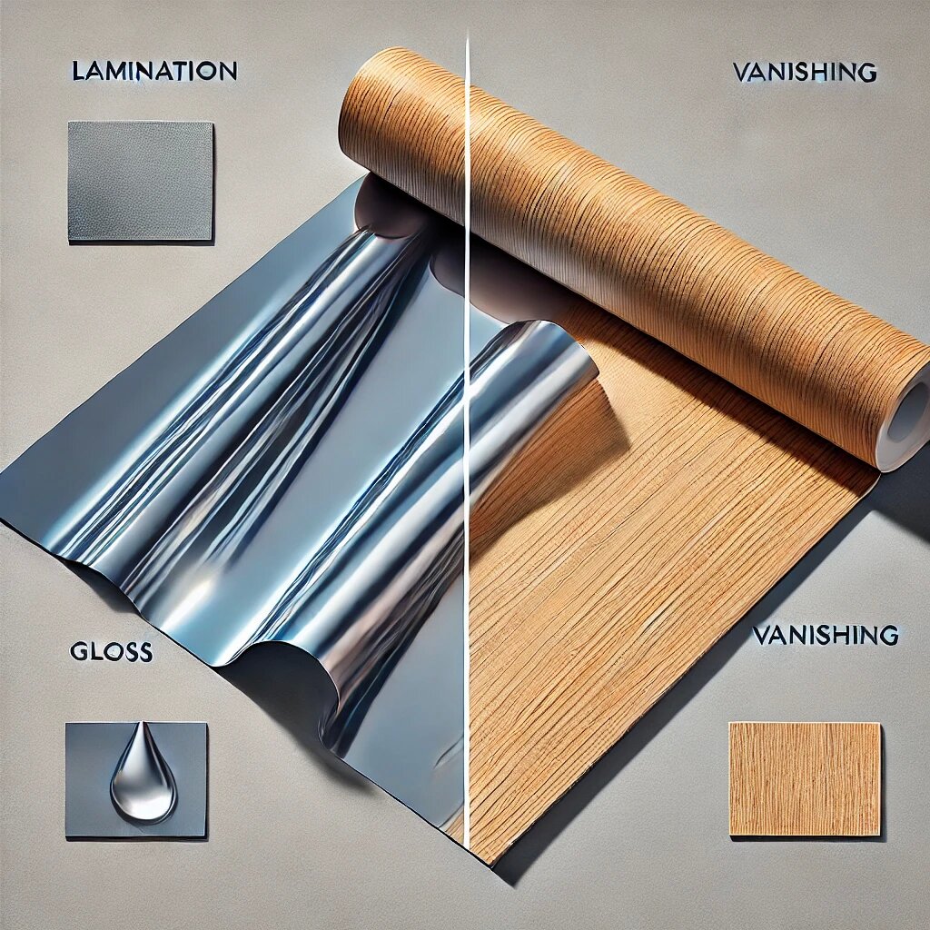 Utskrift Kunnskapsdeling: forskjellen mellom laminering og lakk